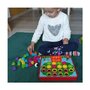 Joc Educational Button Idea  cu 12 mozaicuri si 45 butoane colorate in 6 culori Kruzzel MY18258 - 6