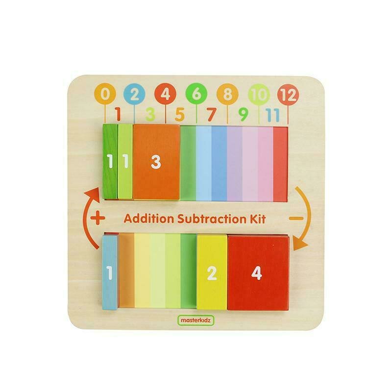 Masterkidz - joc educativ adunare si scadere, din lemn, +2 ani,