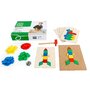 Toys For Life - Joc Educativ de constructii cu ciocan si cuie Forme Geometrice - 1