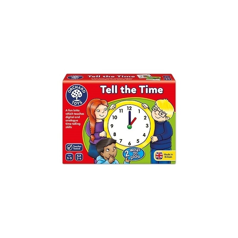 Orchard toys - joc educativ loto in limba engleza citeste ceasul - tell the time