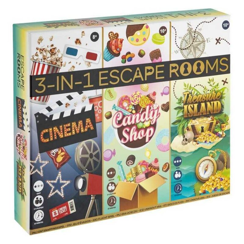 escape plan 3 online subtitrat in romana Joc Escape Room 3 in 1 â Cinema, Candy Shop si Treasure Island Grafix GR300078