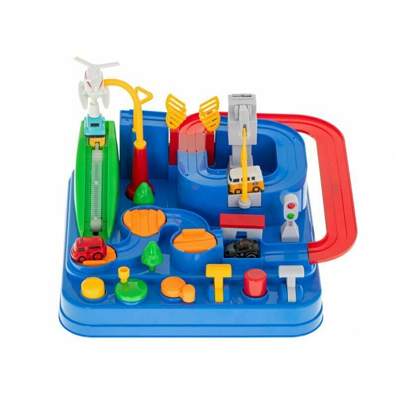 Joc interactiv parcarea cu obstacole, include 4 masinute