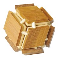 Fridolin - Joc logic IQ din lemn bambus 3D Magic box