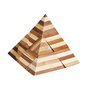 Fridolin - Joc logic IQ din lemn bambus 3D Pyramid - 1