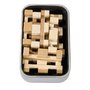 Fridolin - Joc logic IQ din lemn bambus in cutie metalica-11 - 3