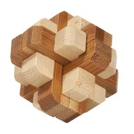 Fridolin - Joc logic IQ din lemn bambus in cutie metalica-4