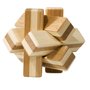 Fridolin - Joc logic IQ din lemn bambus Knot, cutie metal - 1
