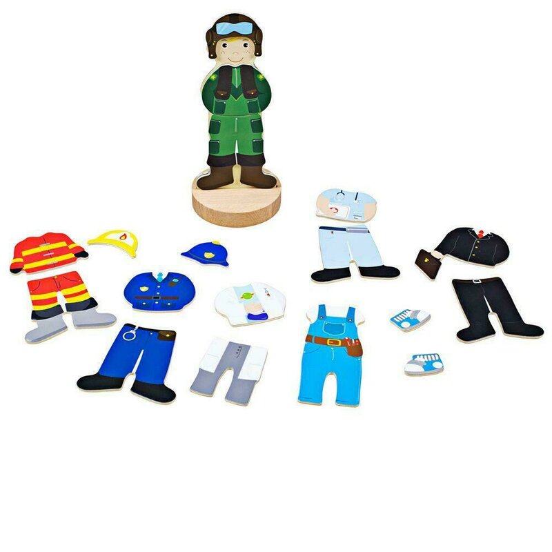 Bigjigs toys - joc magnetic meserii