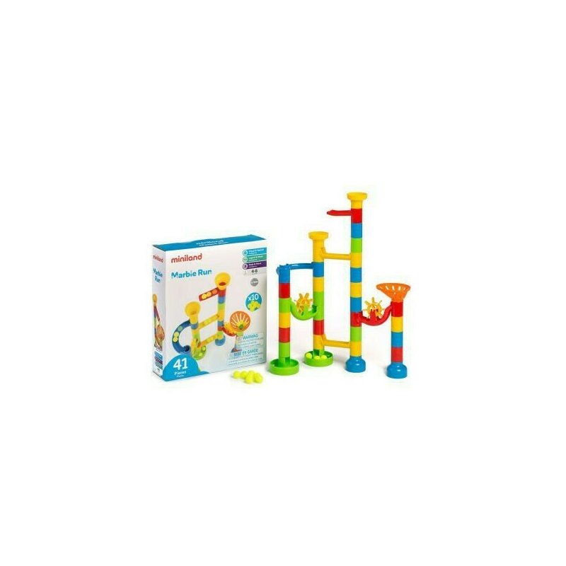 Miniland - set de constructie rollercoaster cu 41 piese