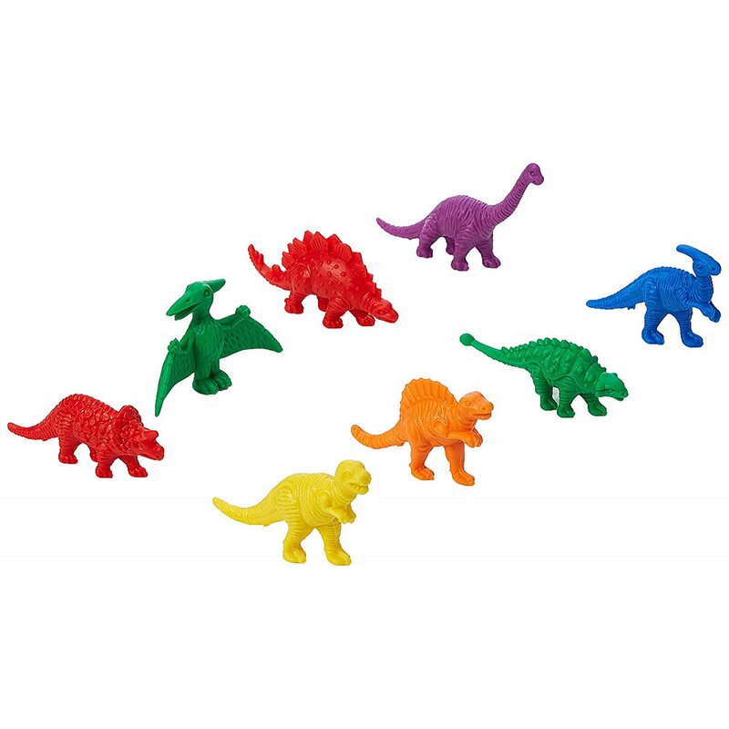 Commotion - set figurine dinozauri pentru sortare, 128 piese