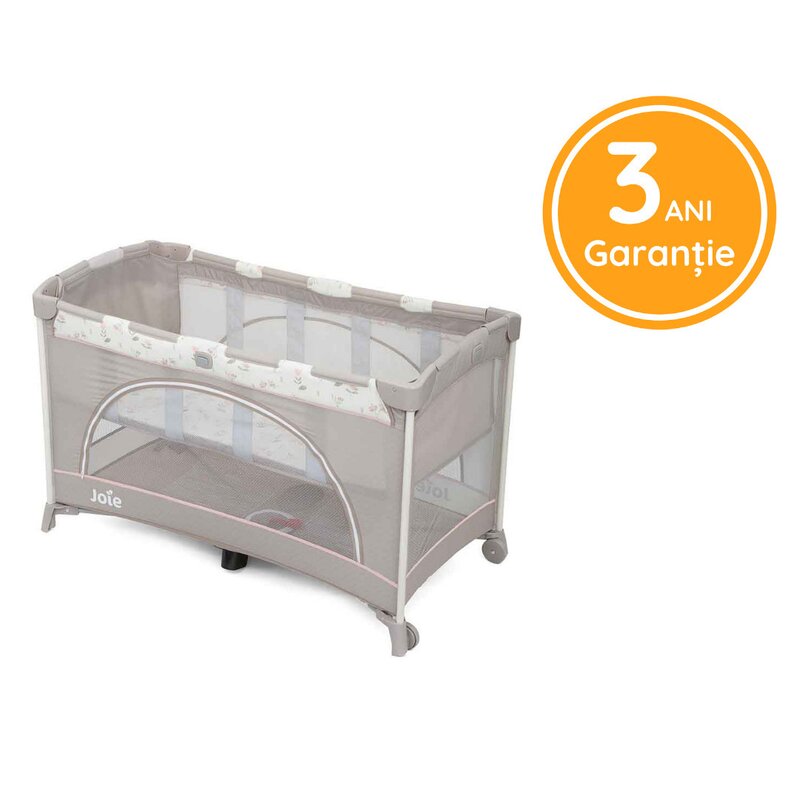 Joie - patut pliant cu doua nivele allura 120 flowers forever, 120x60 cm
