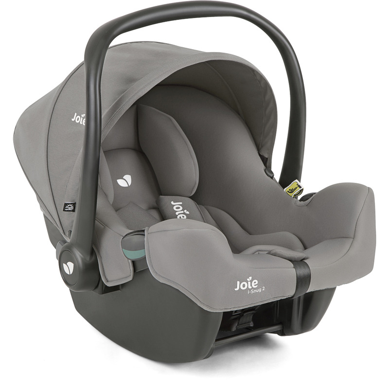 Joie - Scoica auto i-Snug 2 cu tetiera reglabila, 40-75 cm, Pebble, testata ADAC si certificata R129