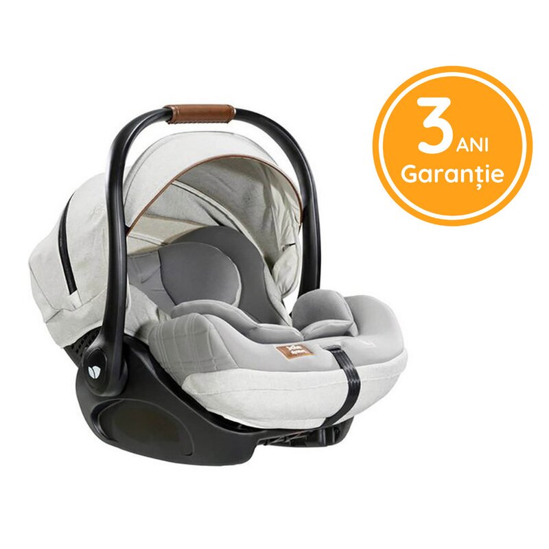 Joie - scaun auto i-size i-level oyster , signature , spatar reglabil, protectie laterala, cu baza isofix, 0-13 kg, cu isofix