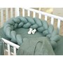 Jolie - Suport de dormit Baby nest Pure Impletit, 210x21 cm, Verde - 1