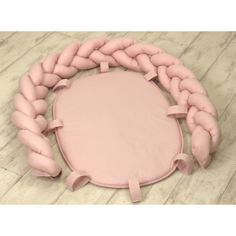 Jolie - suport de dormit baby nest pure, 72x40 cm, roz