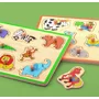 Puzzle, Joueco, Din lemn certificat FSC, 30 x 27 cm, 18 luni+, 8 piese, Animale acvatice - 3