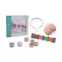 Set creativ, Joueco, Margele pentru bratari, Saculet pentru depozitare inclus, Diferite forme si culori, 20 x 2 x 19, 6-16 ani, Multicolor - 1