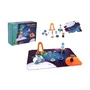 Set de joaca, Joueco, Statie spatiala, Din lemn certificat FSC, Include o plansa si 6 figurine in forma de elemente spatiale, 12 luni+, Multicolor - 3