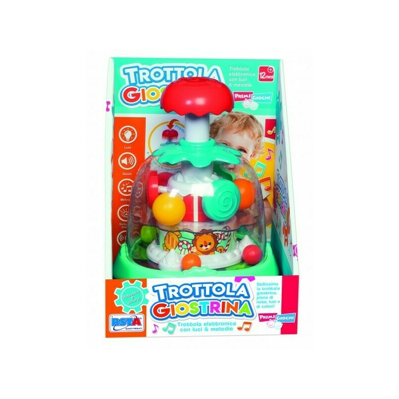 Rs toys - jucarie bebe spinner cu lumini si melodii