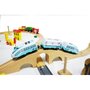 Jucarie cale ferata din lemn cu tren cu baterii Ecotoys HM015147, 69 elemente, multicolor - 8