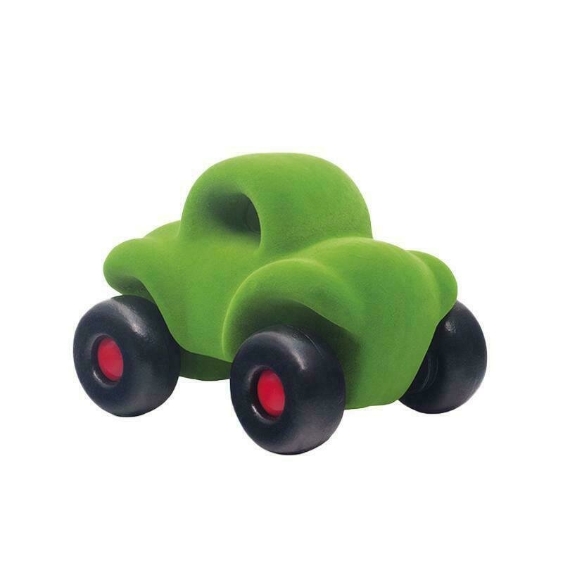Rubbabu - jucarie cauciuc natural masinuta buggy, verde,