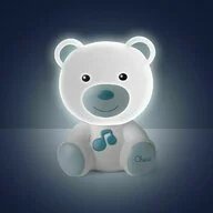 Jucarie si Lampa, Chicco, Ursulet, 10 minute de muzica, 0 luni+, Albastru