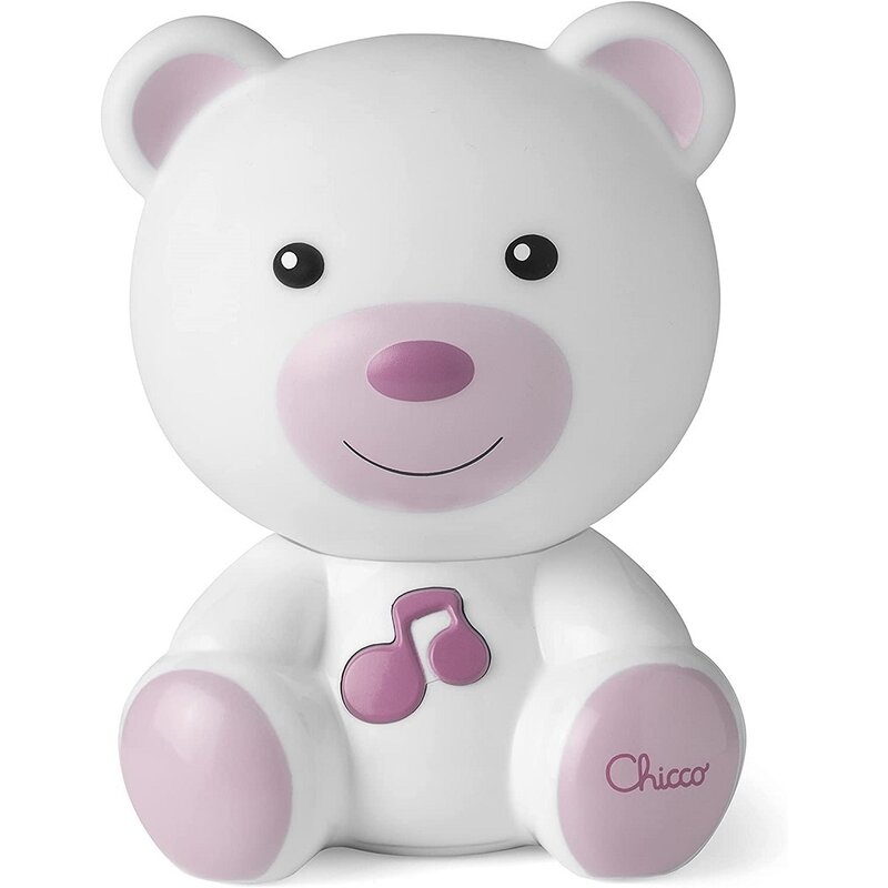 Chicco - jucarie si lampa ursulet, roz, 0 luni+
