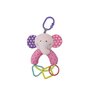 Lorelli Toys - Jucarie multifunctionala Elefant Cu zornaitoare, Cu forme geometrice, 20 cm din Plus - 1