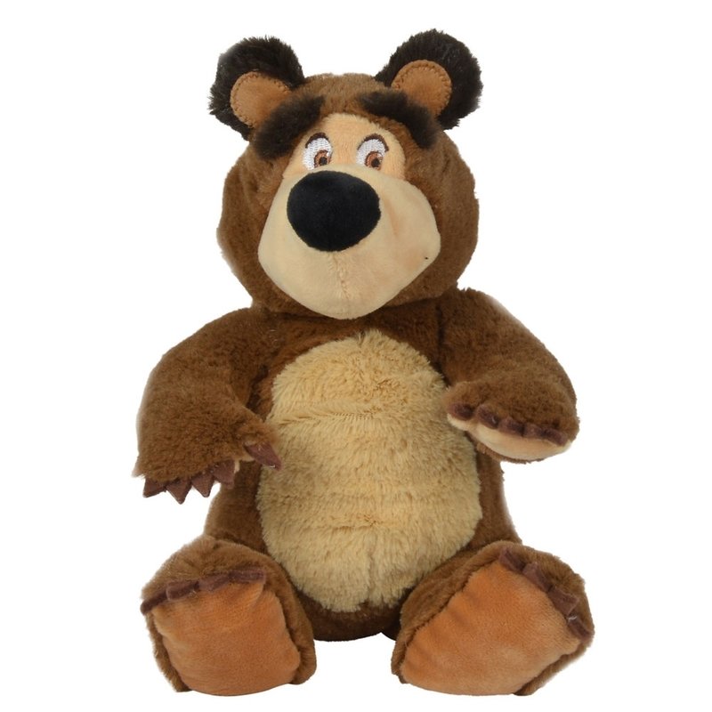 Simba - Jucarie de plus Masha and the Bear, Bean Bag Bear 20 cm