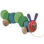 Rainbow designs - Jucarie din lemn cu roti The Very Hungry Caterpillar 26 cm - 1