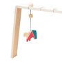 Jucarie Montessori din lemn, urs polar pentru centru activitati, roz-albastru, Mobbli - 2