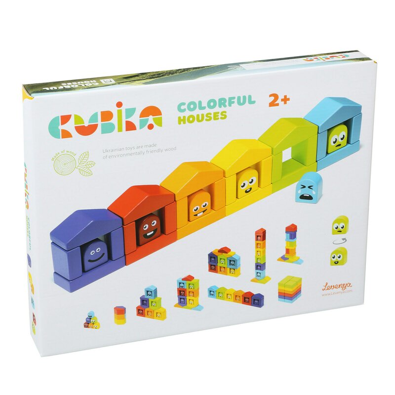 Cubika - jucarie cu activitati casutele vesele