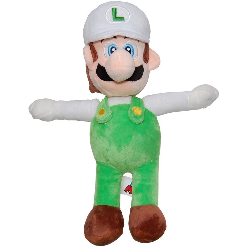 Play by Play – Jucarie din plus Luigi 31 cm, Cu sapca Super Mario, Alb Jucarii & Cadouri