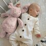 Jucarie din plus pentru copii BabyJem Sleeping Mate Midi Bunny (Culoare: Crem) - 2