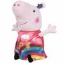 Play by Play - Jucarie din plus 17 cm, Cu rochie din satin, Just so Happy Peppa Pig - 1