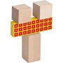 Eichhorn - Cuburi Wooden Blocks In galetusa ,  50 piese - 3