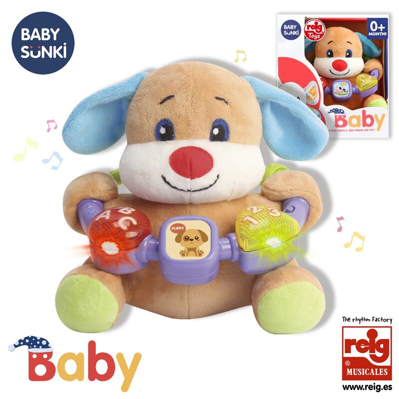 Jucarie interactiva bebe cu activitati si lumini 20 cm - Catel