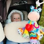 Jucarie, Playgro, Pentru carucior, scoica auto si patut, Cu jucarie de dentitie, Cu sunete, Activity Friend Clip Clop, 39 cm - 9