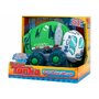Globo - Jucarie moale pentru copii tip masina de Gunoi Tonka cu sunete cu roti si accesorii din plastic, Verde - 2