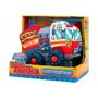 Globo - Jucarie moale pentru copii tip masina de Pompieri Tonka cu sunete cu roti si accesorii din plastic, Rosu - 2