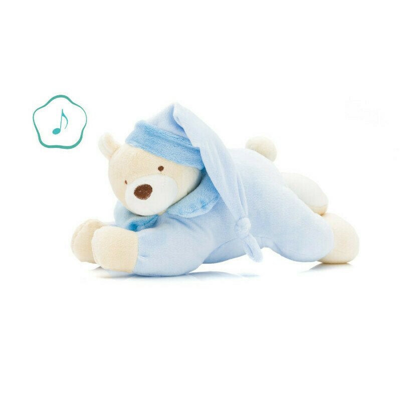 Fillikid - jucarie muzical pentru somn ursulet de plus, 28 cm , blue
