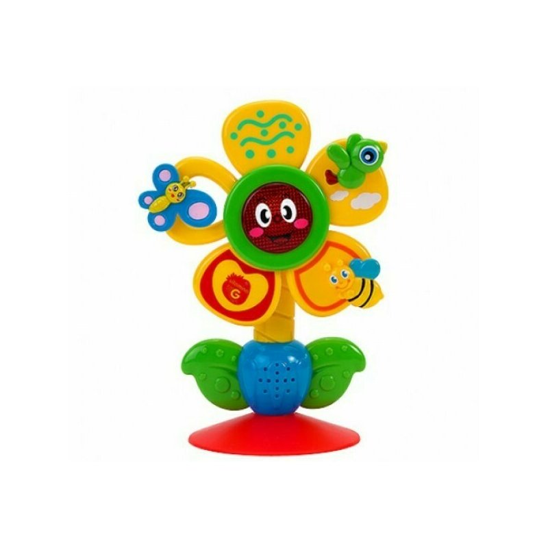 Globo - jucarie muzicala floare pentru bebelusi, cu lumini si sunete