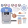 Jucarie pentru bucatarie, Jokomisiada, Aparat de cafea, Din lemn, 6 moduri de preparare, cu accesorii, 18,5 x 18,5 x 14,5 cm, 3 ani+, Alb/Albastru - 3