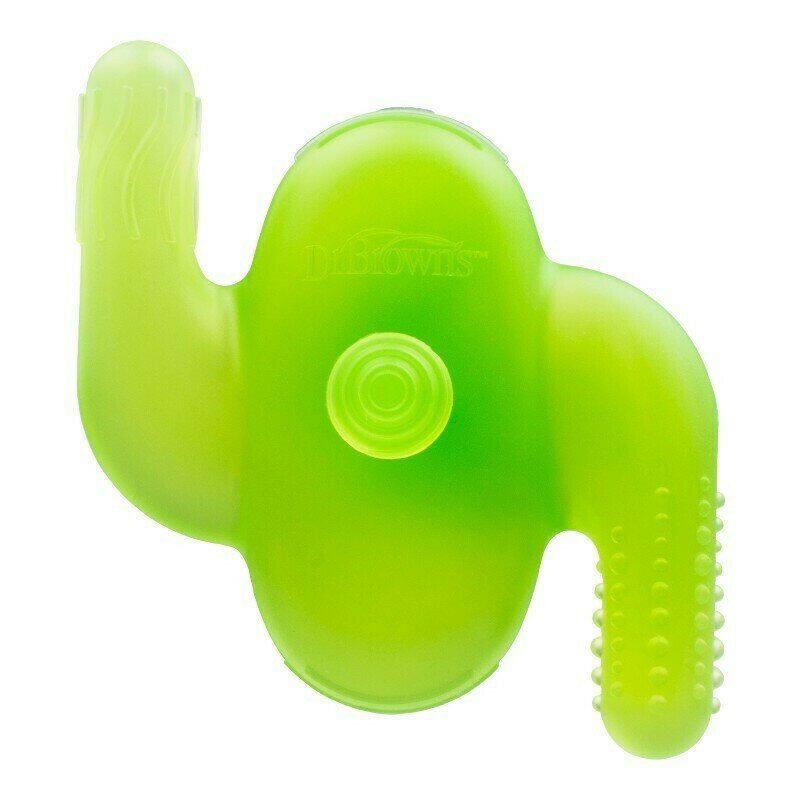 Dr. brown's - jucarie pentru dentitie, design cactus, 3-în-1 (bpa free)
