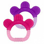 Jucarie pentru dentitie si periuta masaj gingii - Green Sprouts by iPlay - Pink&Purple - 1