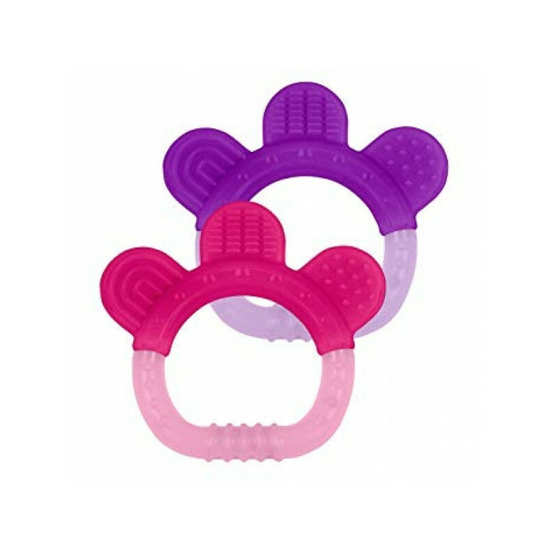 Jucarie pentru dentitie si periuta masaj gingii – Green Sprouts by iPlay – Pink&Purple Jucarii & Cadouri
