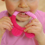 Jucarie pentru dentitie si periuta masaj gingii - Green Sprouts by iPlay - Pink&Purple - 2