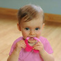 Jucarie pentru dentitie si periuta masaj gingii - Green Sprouts by iPlay - Pink&Purple - 3