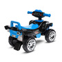 Vehicul de impins, Toyz, Mini Raptor, 2 in 1, Cu sunete si lumini, Cu spatiu pentru depozitare, 60 x 32 x 42 cm, Albastru - 7