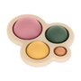 Jucarie senzoriala, Petite&Mars, Chill out, Din silicon, 11 cm, 6 luni+, Roz - 3